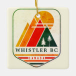 Vintage Whistler Canada Skiing Souvenir 1980s Ceramic Ornament<br><div class="desc">Whistler BC Canada Mountain Vintage 60s souvenir Design. Whistler Canada. This retro design makes a great Christmas or Birthday gift for fans of Whistler mountain. The retro vintage design is a perfect gift for skiing lovers in the Canada mountains.</div>