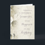 Vintage White Flowers Granddaughter Birthday Card<br><div class="desc">Birthday card for granddaughter with soft and pretty vintage white flowers and thoughtful verse.</div>