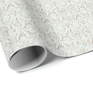 Vintage White Lace Coquette Wrapping Paper