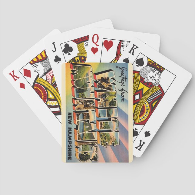 Vintage White Mountains Playing Cards (Back)