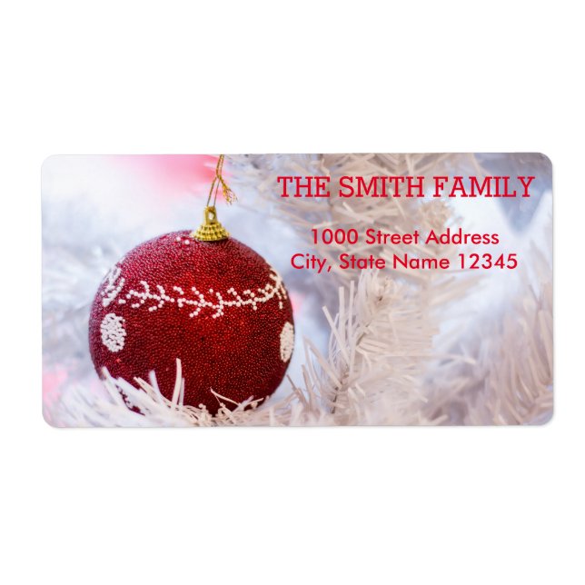 Vintage White Neige Parties scintillant Noël Arbre (Devant)