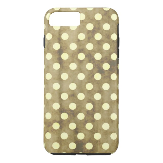 Vintage White Polka Dots Case-Mate iPhone Case (Back)