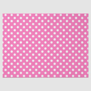 Vintage White Polka Dots Pattern Tissue Paper