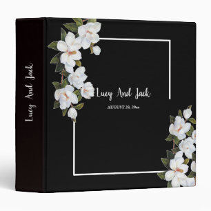 Vintage White Rose Binder
