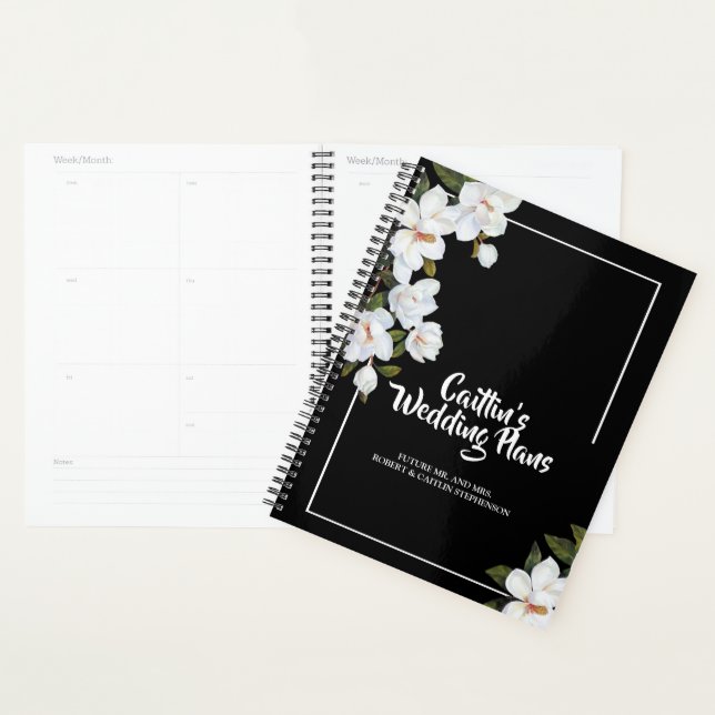 Vintage White Rose Wedding planner (Display)