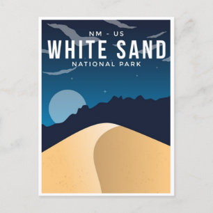 Vintage White Sands National Park New Mexico  Postcard