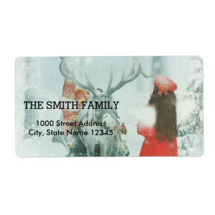 Vintage White Snow Glitter Christmas Tree Holiday