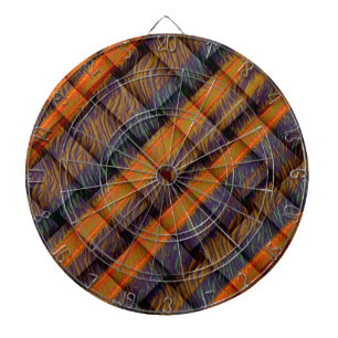 Vintage wicker art graphic design dartboard