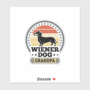 Vintage Wiener Dog Grandpa Dachshund Shirt Design_
