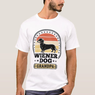 Vintage Wiener Dog Grandpa Dachshund Shirt Design_