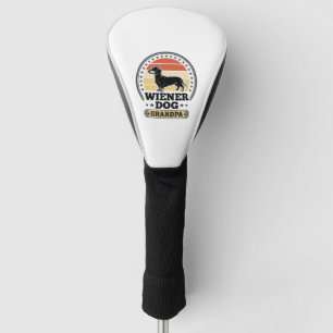 Vintage Wiener Dog Grandpa Dachshund Shirt Design_ Golf Head Cover
