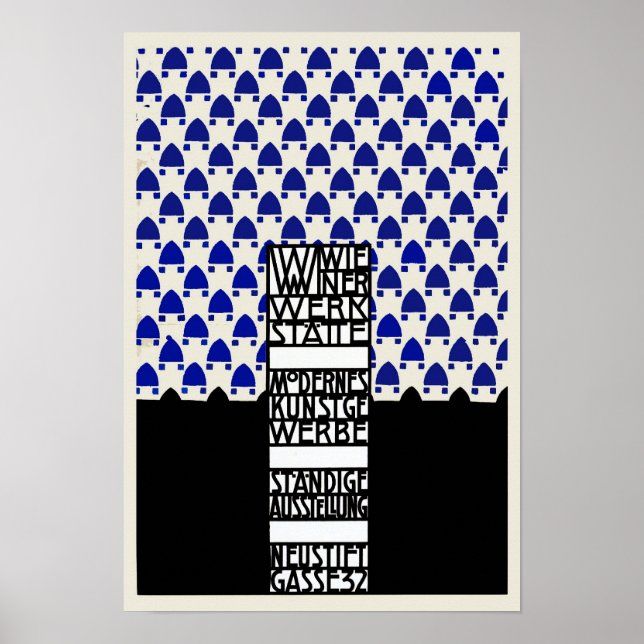 Vintage Wiener Werkstaette exhibition Poster (Front)