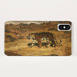 Vintage Wild Animal, Bengal Tiger Roaming Plains Case-Mate iPhone Case