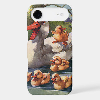 Vintage Wild Animals Birds, Ducklings Duck Family