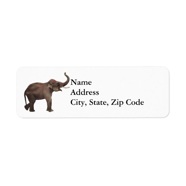 Vintage Wild Animals, Good Luck Asian Elephants (Front)