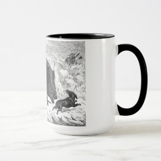 Vintage Wild Boar Hunt Mug