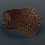 vintage wild crocodile brown alligator leather tie<br><div class="desc">vintage wild crocodile brown alligator leather fashion accessories. Chic alligator skin home decorations.</div>
