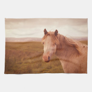Vintage wild horse kitchen towel