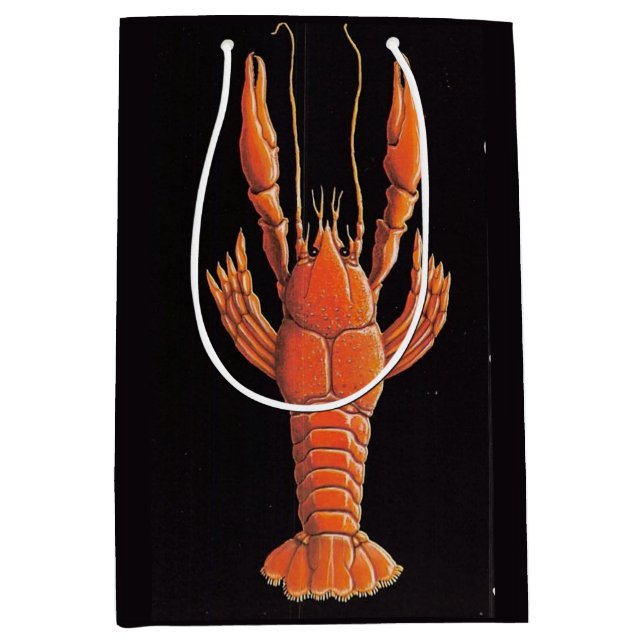 Vintage Wild Lobster  Medium Gift Bag (Front)