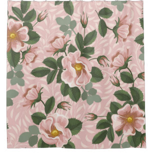 Vintage Wild Roses: Floral Background