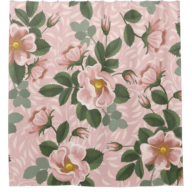 Vintage Wild Roses: Floral Background (Front)