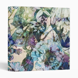Vintage Wild Spring Botanical Floral Bloom Binder