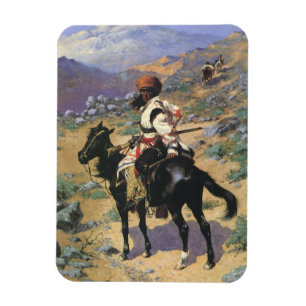 Vintage Wild West, An Indian Trapper by Remington Magnet