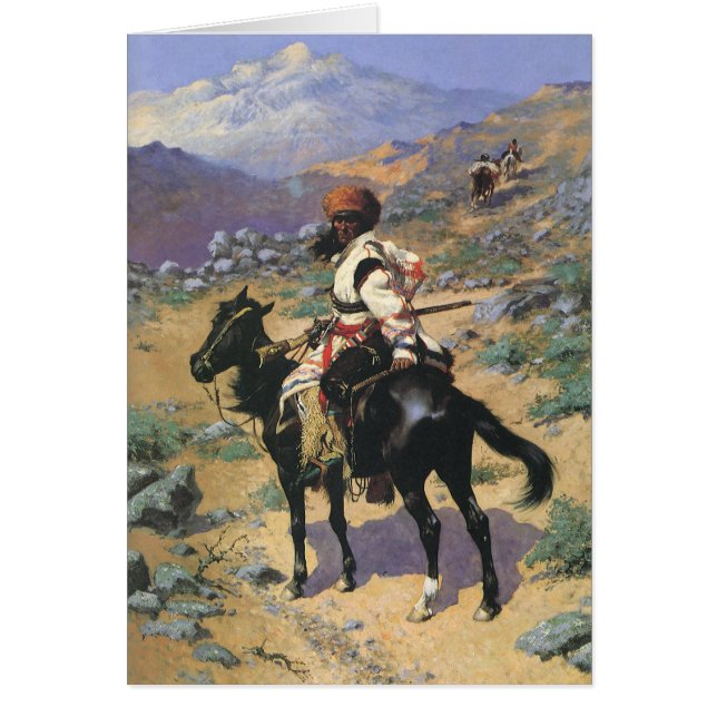 Vintage Wild West, un trappeur indien par Remingto (Devant)