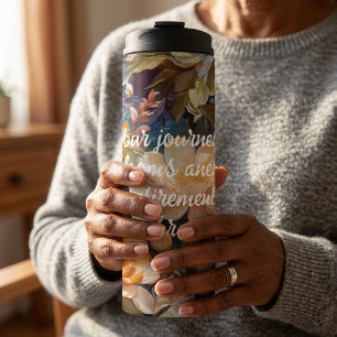 Vintage Wildflower Custom Retirement Gifts for Her Thermal Tumbler