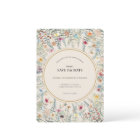 Vintage Wildflower Fern Beige Wedding