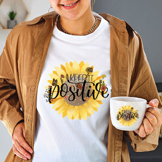 Vintage Wildflower Keep It positive women's T-Shirt