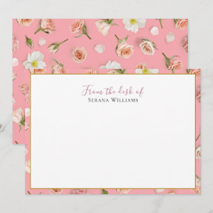 Vintage Wildflower Personalized Card