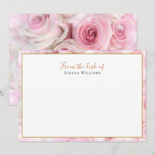 Vintage Wildflower Personalized Card