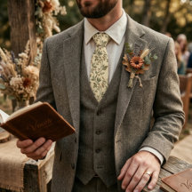 Vintage Wildflower Rustic Vine Pattern 