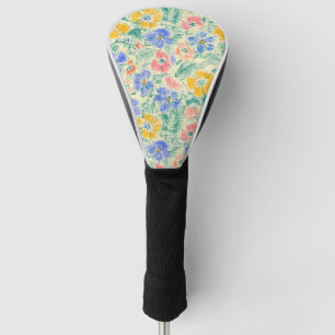 Vintage Wildflower Sketch (3) Golf Head Cover
