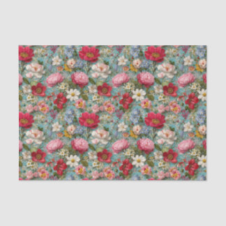 Vintage Wildflowers Decoupage Tissue Paper