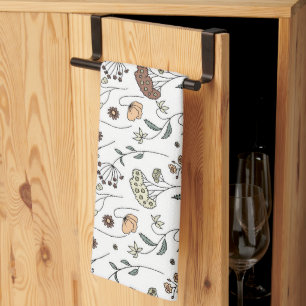 Vintage Wildflowers Pattern Kitchen Towel