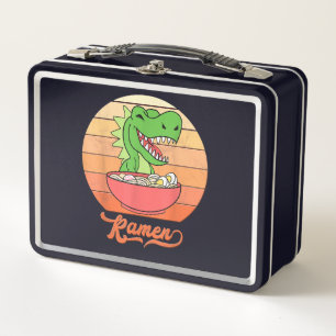 Vintage Wildlife Animal Forest Dinosaurs Metal Lunch Box