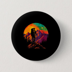 Vintage wildlife forest trees outdoors nature 2 inch round button