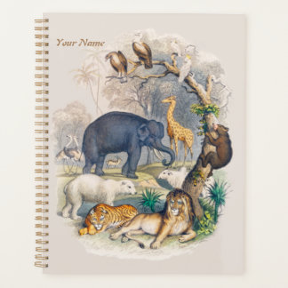 Vintage Wildlife in Nature Art Planner