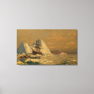 Vintage William Bedford An Incident of Whaling Canvas Print