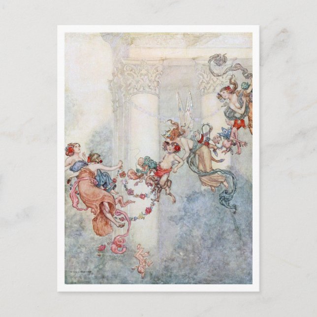 Vintage William H. Robinson A Sweet Changling Postcard (Front)