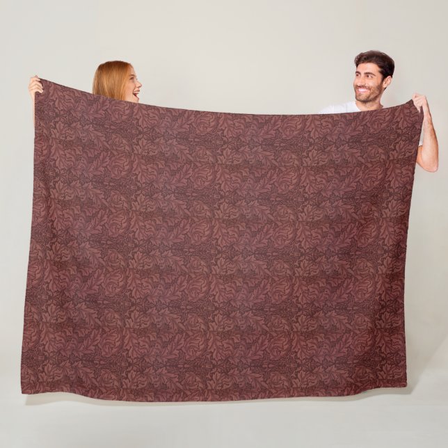 Vintage William Morris Acanthus Velveteen Fleece Blanket (In Situ)