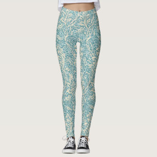Vintage William Morris Arcadia Floral Seamless Leggings
