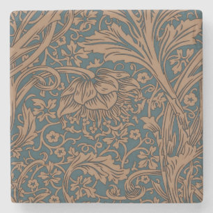 Vintage William Morris Arcadia Full Seamless Stone Coaster