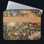 Vintage William Morris Autumn Floral Laptop Sleeve<br><div class="desc">This simple yet elegant design features a William Morris tan,  brown,  sage green,  and soft rust floral pattern. Protect your laptop or tablet in style with this classic design. Add a name to personalize it. Makes a Christmas or Mother's Day gift. Created by Simply Farmhouse Press.</div>