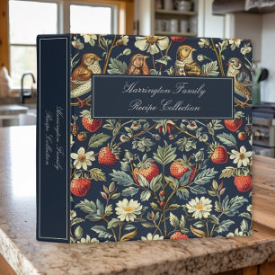 Vintage William Morris Bird & Fruit Family Recipe Binder
