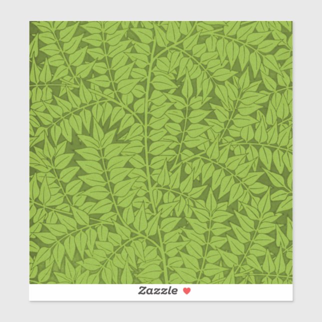 Vintage William Morris Branch Green Leaf Pattern (Sheet)