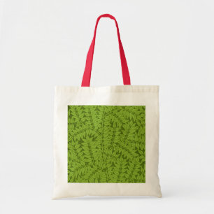 Vintage William Morris Branch Green Leaf Pattern Tote Bag
