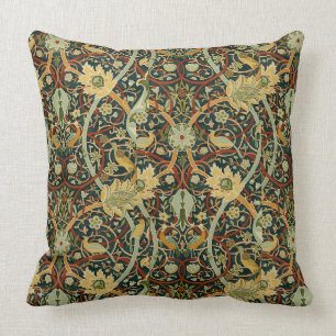 Vintage William Morris Bullerswood Carpet Throw Pillow